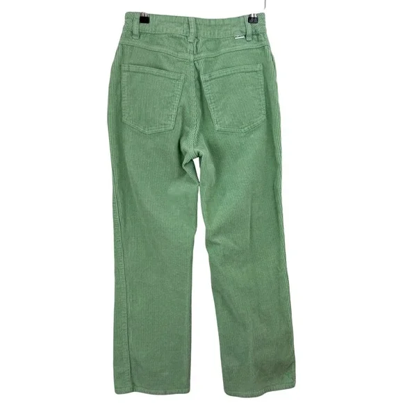 Billabong x The Salty Blonde CHILL OUT Corduroy WASHED GRASS PANTS WOMEN 26 - Picture 6 of 14